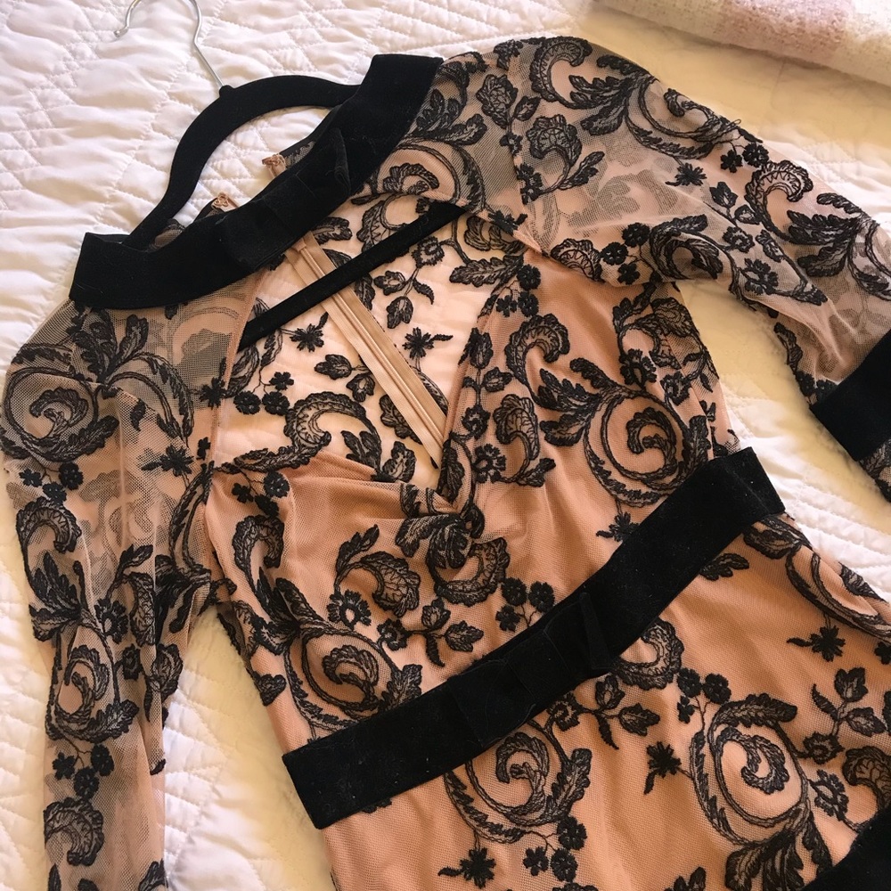 For love and lemons bow tie dress